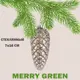 Елочный шар Merry green MG24007 7 см стекло розовый