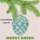 Елочный шар Merry green MG24130 7 см стекло синий