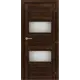 Дверь межкомнатная остекленная с замком и петлями в комплекте Presto Санремо 80x200 см ПВХ цвет коричневый
