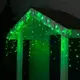 Электрогирлянда наружная Luazon lighting бахрома 3x3 м 160 ламп зеленый 1 режим работы
