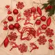 Набор елочных игрушек Морозный день Зимнее волшебство 6536972 24.5x36.5 см красный 36 шт
