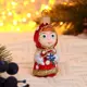 Елочная игрушка Девочка 5217179 8х3 см разноцветный
