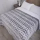Плед La Notta Полукруг 150x200 см плюш серый