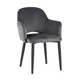 Кухонный стул Stool Group Венера new 82x64x49 см велюр цвет темно-серый