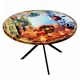 Кухонный стол круглый Artfan 209AF 100x73x100 см массив сосны цвет натуральное дерево