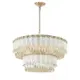 Люстра потолочная светодиодная хрустальная Favourite Frons 1510-12P 12 лампы 24 м² цвет золотой