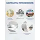 Скатерть на стол Protect 12328, прямоугольная, 137x200 см прозрачная