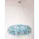 Люстра подвесная светодиодная хрустальная Abrasax L.8301 L.8301_8 BLUE 8 ламп 24 м² цвет хром