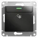 Выключатель карточный встраиваемый Schneider electric Glossa GSL000769 1 клавиша цвет антрацит