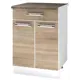 Напольный шкаф с ящиком Sav Agata 60x82x60 см МДФ цвет дуб сонома/белый
