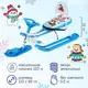 Снегокат Nika Kids Маша и медведь СММ2 безопасности цвет голубой/белый