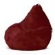 Кресло-мешок Goodpoof 5XL 110x150x110 см вельвет цвет гранатовый