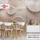 Фотообои флизелиновые Bartonwall 500x270 см Геометрия Абстракция Круг M233-B