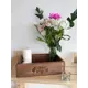 Ящик из натурального дерева окрашенный с гравировкой Enjoy today 30x20x9 см