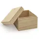 Коробка деревянная с крышкой для хранения 12x12x9.5см