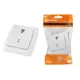 Выключатель накладной Tdm electric Онега SQ1805-0006 1 клавиша с подсветкой цвет белый