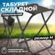 Стул садовый складной Leomik 79055 33.2 см х 28.4 см х 41.2 см сталь черный