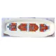 Блюдо сервировочное Myatashop Snow Town 15x3.5x41 см фарфор цвет белый глянец/красный
