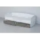 Кровать Dial Эго 70x86x70 см ЛДСП цвет бетон/темный камень