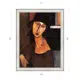 Картина в раме Декор Депо Амедео Модильяни "Жанна Эбютерн в шляпе и ожерелье" E20 66x51 см