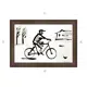 Картина в раме Декор Депо Константин Малютин "Велосипедист" E21 36x51 см