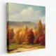 Картина в раме Симфония "Осенний лес" 40x40 см