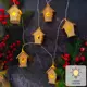Электрогирлянда Деревянный домик 1 м теплый белый свет