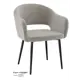 Кухонный стул Milavio Тедди 78x58x43 см велюр цвет серо-бежевый/черный