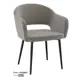 Кухонный стул Milavio Тедди 78x58x43 см велюр цвет серый/черный