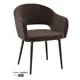 Кухонный стул Milavio Тедди 78x58x43 см велюр цвет черный