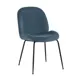 Комплект кухонных стульев 2 шт Stool group Турин 84x62x48 см велюр цвет голубой/черный