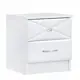 Тумба прикроватная Клик мебель 40x46.6x43 см 2 ящика ЛДСП цвет белый