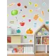 Наклейка на стену Lisadecor S0473 Посуда, овощи и фрукты 40x50 см