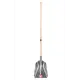 Лопата для уборки снега Offner 33.5 см x 160 см алюминий с черенком дерево
