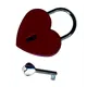 Замок навесной в форме сердца Vettore Heart Red