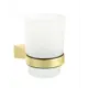 Стакан для зубных щёток Fixsen Trend Gold FX-99006, подвесной, стекло/сталь, цвет золотой