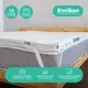 Матрас-топпер EmiSon с натуральным латексом 140x200x3 см, с резинками, беспружинный, полутораспальный