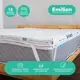 Матрас-топпер EmiSon с натуральным латексом 90x200x3 см, с резинками, беспружинный, односпальный