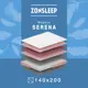 Матрас ZonSleep Serena 140x200x22 см независимый пружинный блок, двуспальный