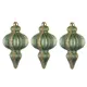 Набор Karlsbach 15459 из 3-х зелено-золотистых подвесок 9x16 см