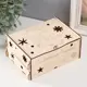 Шкатулка для украшений "Дракон. С Новым годом" натуральный 13x17x8 см