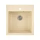 Врезная мойка Greenstone GRS-01-328 50x46x19 см литьевой мрамор цвет бежевый