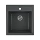 Врезная мойка Greenstone GRS-01-343 50x46x19 см литьевой мрамор цвет антрацит