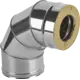 Сэндвич-колено Металлик и Ко 90° D120x200 мм 430/0.8 мм