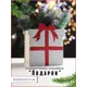 Ящик подарочный деревянный блестящий "Подарок" серебро 15.2x13.1x17.5 см