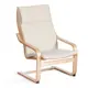Кресло Tetchair Biensdorf 67x95x86 см хлопок цвет бежевый