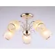 Люстра на штанге AMBRELLA LIGHT TR3189 Traditional 5 ламп 12 м² цвет белый