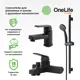 Комплект смесителей OneLife LMP02-511b с душевым гарнитуром