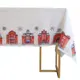 Скатерть на стол Myatashop Snow Town прямоугольная 156x250 см, цвет натуральный белый