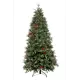 Искусственная Ель Crystal Trees Лаки заснеженная с ягодами 230 см.